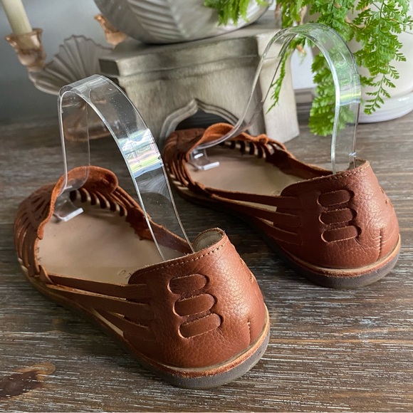 Nisolo Huarache Leather Braided Sandal Shoe Burnt Sienna Womens‎ 8 Brown Tan EUC - Picture 7 of 15